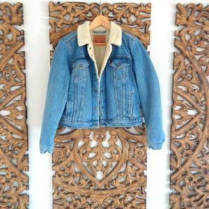 Levi's original denim sherpa trucker jacket